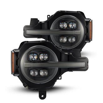 21-23 Ford Bronco NOVA LED Proj Headlights Alpha-Black w/Activ Light/Seq Signal/DRL