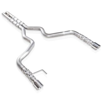2015-16 Mustang GT 3in Catback H-Pipe Retro Chambered Mufflers 2-1/2in Cores