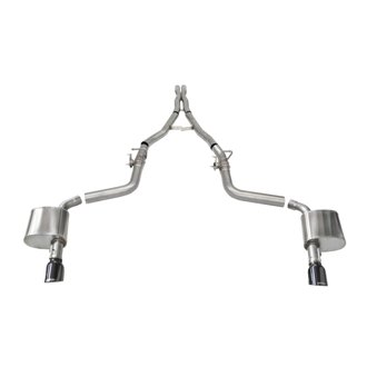 Corsa 2015-2023 Charger SRT/Hellcat/Redeye 2.75in Valved Catback DRE w/ Single 4.5in Blk PVD Tips