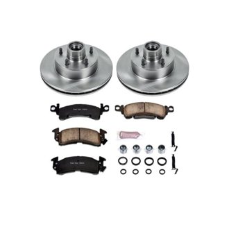 Oe Stock Replacement Low-Dust Ceramic Brake Pad And Rotor Kit