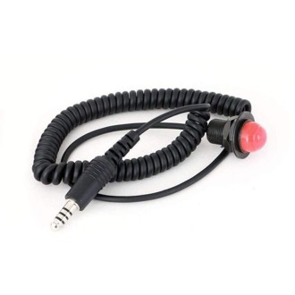 Velcro Mount Steering Wheel Push To Talk (Ptt) With Quick Disconnect For Intercoms