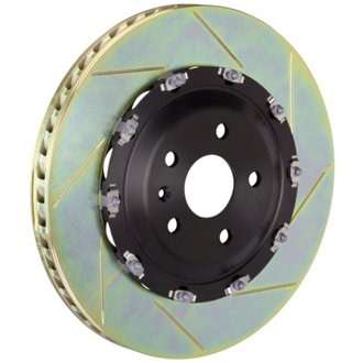 08-16 R8 4.2/5.2 Excl CC Brake Fr 2-Piece Discs 380x34 2pc Rotor Slotted Type1