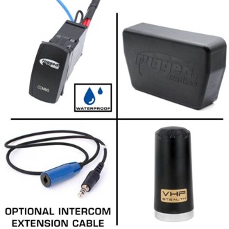 Alpha Accessory Pack For Rugged Utv Sxs Ircs W/O Intercom Ext Cables (For Headsets
