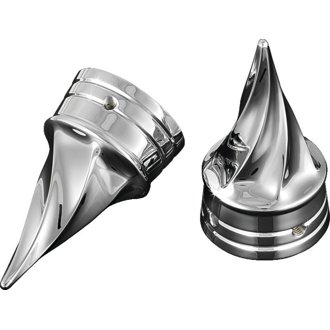 Twisted Axle Caps Chrome