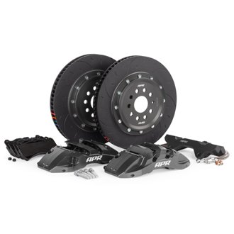 16-23 Audi TT/TTS Quattro 370x34mm 6-Piston Big Brake Kit (MQB/MQBEVO 340mm) - Front - Grey