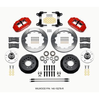 Wilwood Narrow Superlite 6R Front Hub Kit 12.88in Red 82-92 Camaro//Firebird