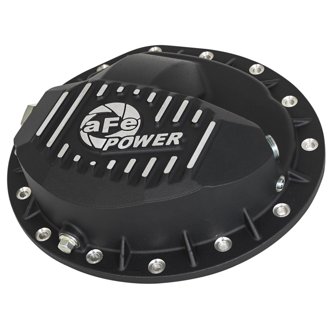 Pro Series Rear Differential Cover Black W/ Machined Fins