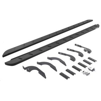 RB10 Slim Line Running Boards with Mounting Brackets Kit