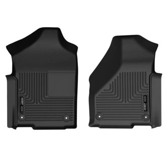 19-22 RAM 2500/3500 Std Cab (Vinyl Floor) WeatherBeater Front Floor Liners - Black