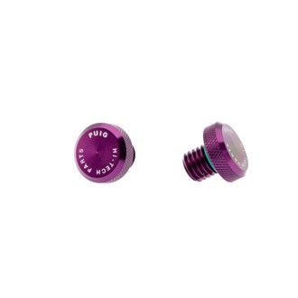 Mirror Hole Screw Plug Purple