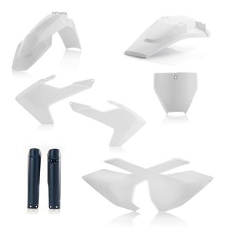 16-18 Husqvarna TC125/ FC250-450/ TC250/ TX300/ FX350/450 Full Plastic Kit - 17 White