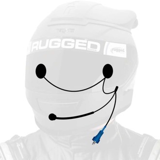 Offroad Wired Helmet Kit With Alpha Audio Speakers & Mic