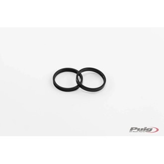 Short Bar End Weights With Rim Black