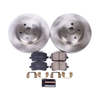 Oe Stock Replacement Low-Dust Ceramic Brake Pad And Rotor Kit