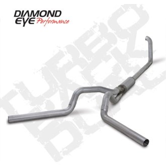 Diamond Eye KIT 4in Turbo Back DUAL AL: 00-03 FORD 7.3L F250/F350