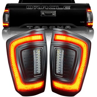 Flush Style LED Tail Lights for 2016-2023 Gen 3 Toyota Tacoma - Black Series