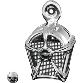 Mach 2 Horn Cover Chrome With Black Mesh