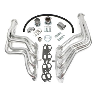 Silver HD Long-Tube Headers For 64-77 Chevelle 396-502 w/ A.I.R.