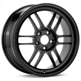 RPF1 17x8 5x100 45mm Offset 73mm Bore Matte Black Wheel 02-10 WRX & 04 STI