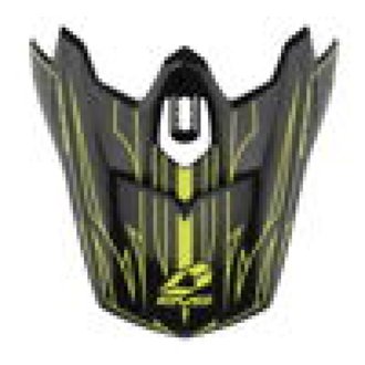 EVS T3 Pinner Visor - Black/ Hiviz Yellow