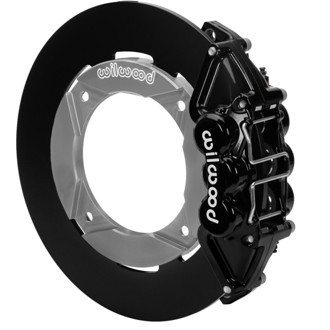 Wilwood 2020+ Polaris RZR Pro UTV6 Rear Kit 11.25in - Black Calipers/Blank Rotors