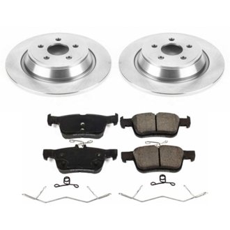 Oe Stock Replacement Low-Dust Ceramic Brake Pad And Rotor Kit