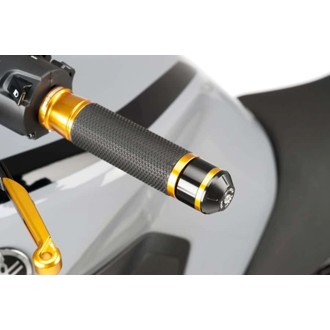 Short Bar End Weights With Rim Black