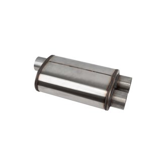 Corsa PRO-Series Tuned 304SS Muffler 3.0in Single Inlet / Dual Outlet - 19in OAL