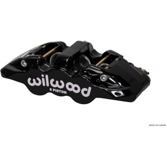 Wilwood Caliper-Aero6-L/H - Black 1.75/1.38/1.38in Pistons 1.25in Disc