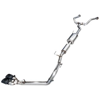 AWE 0FG Exhaust for 3rd Gen Toyota Tundra - Dual Diamond Black Tips