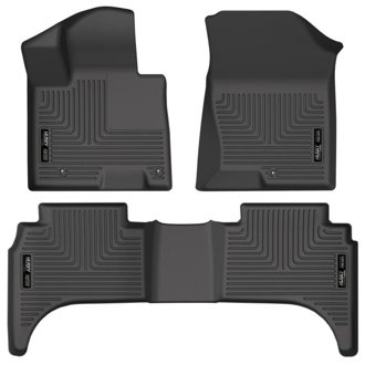 2022 Hyundai Santa Cruz WeatherBeater Front & 2nd Seat Floor Liners - Black