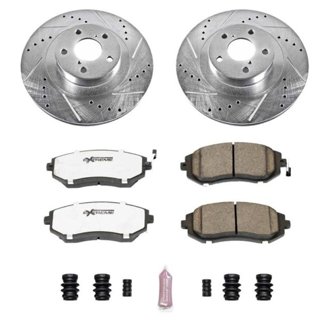 Z26 Street Performance Ceramic Brake Pad and Drilled & Slotted Rotor Kit