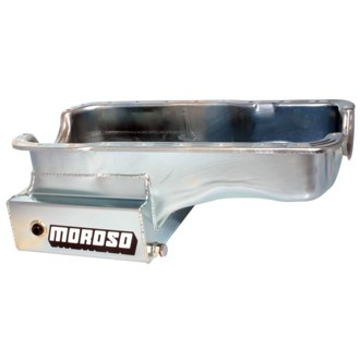 Ford 289-302 (w/Front Sump) Kicked Out Road Race Baffled 9qt 8in Steel Oil Pan