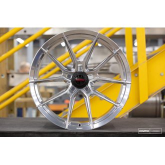 x Novitec NF10 19x9in - 5x114.3 BP - ET28 - Brushed Gloss Clear Ferrari F430 Front Wheel