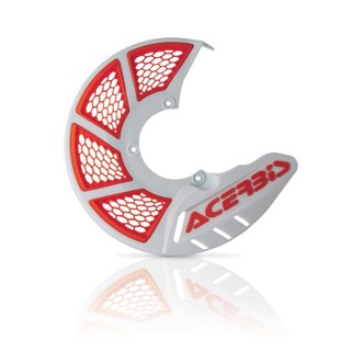 X-Brake Vented Disc Cover - White/ 16 Orange