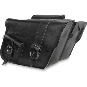Universal Ranger Large Slant Saddlebags (16 in L x 11 in H x 6.5 in W) - Black