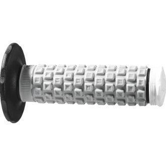 Pillow Top Large Flange Atv Grips - Black/Gray/White