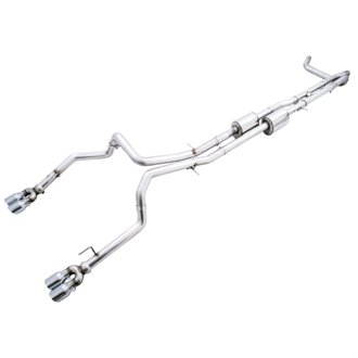 AWE 0FG Split Rear for 4th Gen Silverado/Sierra 1500 6.2L (w/ bumper cutouts)