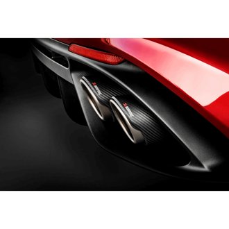 2018+ Alfa Romeo Giulia Quadrifoglio Slip-On Line (Titanium) w/Titanium/Carbon Fiber Tips