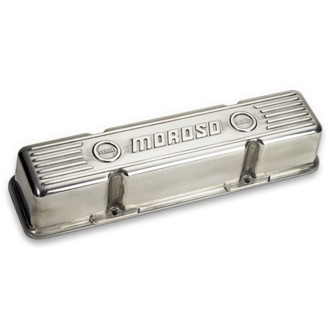 Chevrolet Small Block Valve Cover - 3.5in - Polished Aluminum - Pair