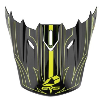 EVS T5 Pinner Visor - Black/Hiviz Yellow