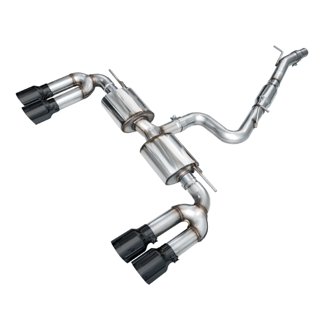 AWE Touring Edition Exhaust for Audi 8Y S3 - Diamond Black Tips