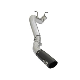 ATLAS 4 IN Aluminized Steel DPF-Back Exhaust System w/Black Tip