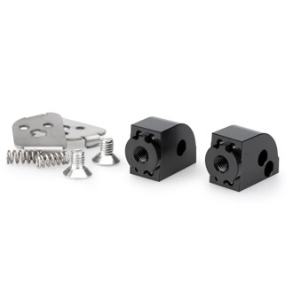 Adaptor Adjustable Passenger Footpeg Black