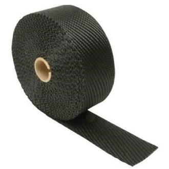 HELIX 1" X 25 FT. BLACK EXHAUST WRAP KIT W/ TIES