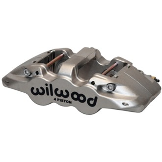 Wilwood Caliper-Aero4-ST-R/H-Nickel (.80 Thk Pad) 1.88/1.62in Pistons 1.25in Disc