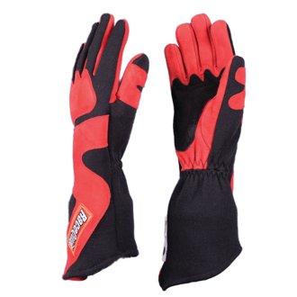 SFI-5 Red/Black Small Long Angle Cut Glove