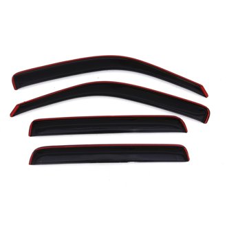 AVS 06-14 Honda Ridgeline Ventvisor In-Channel Front & Rear Window Deflectors 4pc - Smoke