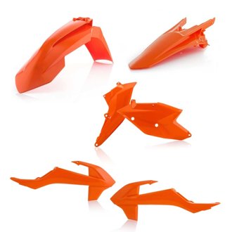 17-19 KTM XC-W150/250/300/ EXC-F250/350/450/500 Plastic Kit - 16 Orange