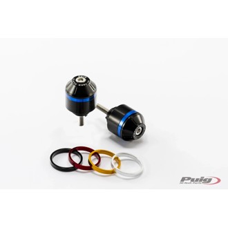 Short Bar End Weights With Rim Black